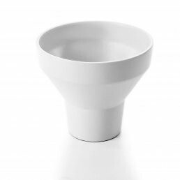 Vaso em Cermica Off White Contemporneo Ref. 61402