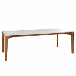 Mesa de Jantar Lush Retangular Tampo Vidro 2,40m